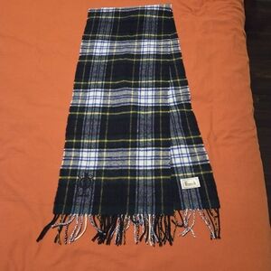 Harrod's Knightsbridge London Wool Tartan Plaid Scarf One Size